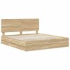vidaXL Bed Frame with Drawer Sonoma Oak 180 x 200 cm Engineer Wood