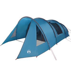 vidaXL Tunnel Tent 5-Person with Roof Blue and Grey 805 x 405 x 211 cm