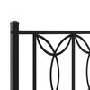 vidaXL Metal Replace Headboard Black 107 cm