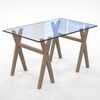 Nordlinger Trestle Alixx 70x35x73 cm Wood Natural