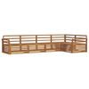 vidaXL Outdoor Sofa Set 5 pcs Natural