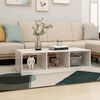vidaXL Coffee Table White 110x50x34 cm Solid Pinewood