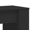 vidaXL Desk Black 140x50x75 cm Engineered Wood