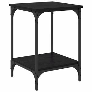 vidaXL Coffee Table Black Oak 40 x 40 x 55 cm Engineered Wood