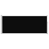 vidaXL Side Awning | Black | Steel frame, 100% polyester with PU coating