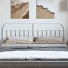 vidaXL Metal Replace Headboard White 193 cm