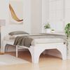 vidaXL Bed Frame White 100 x 200 cm Solid Pine Wood
