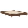 vidaXL Bed Frame No Mattress Brown Oak 90x190 cm Single Engineered Wood
