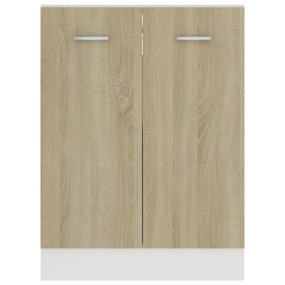 vidaXL Bottom Cabinet Sonoma Oak 60x46x81.5 cm Engineered Wood