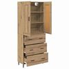 vidaXL Highboard with Drawer 2 pcs Artisan Oak Engineered Wood
