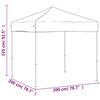 vidaXL Folding Party Tent Cream 2x2 m