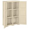 vidaXL Plastic Cabinet 79x43x125 cm Wood Design Angora White