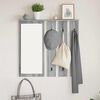 vidaXL Wall-Mounted Coat Rack with Shelf Grey sonoma 84 x 10 x 80 cm
