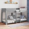 vidaXL Bunk Bed for Kids Grey Sonoma 90 x 200 cm Engineered Wood