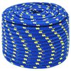 vidaXL Boat Rope Blue 12 mm 100 m Polypropylene