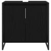 vidaXL Bathroom Cabinet Black Oak 60 x 30 x 60 cm Engineered Wood