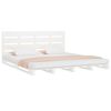 vidaXL Bed Frame without Mattress White 140x190 cm Solid Wood Pine
