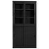 vidaXL Office Cabinet with Sliding Door Anthracite 90x40x180 cm Steel