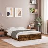 vidaXL Bed Frame with Drawers without Mattress Smoked Oak 135x190 cm Double