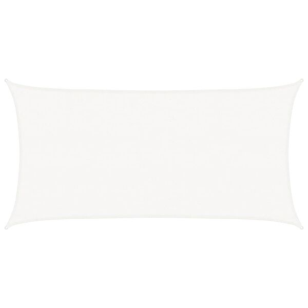 vidaXL Sunshade Sail 160 g/m&sup2; White 2.5x4.5 m HDPE