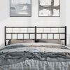 vidaXL Metal Headboard Black 150 cm