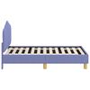 vidaXL Toddler Bed Frame with Headboard Jeans Blue 70 x 140 cm Fabric