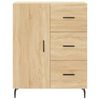 vidaXL Highboard Sonoma Oak 69.5x34x180 cm Engineered Wood