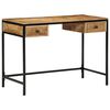 vidaXL Writing Desk Brown 105 x 50 x 75 cm Solid Mango Wood and Metal