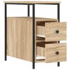 vidaXL Bedside Cabinet Sonoma Oak 30x60x60 cm Engineered Wood