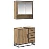 vidaXL Bathroom Furniture Set 2 pcs Artisan Oak Engineered Wood