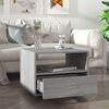 vidaXL Coffee Table Grey Sonoma 55x55x40 cm Engineered Wood