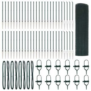 vidaXL Welded Wire Fence with Spikes 100 x 0.8 m (W x H)
