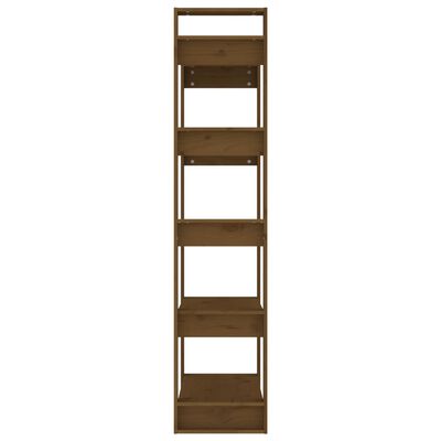vidaXL Book Cabinet/Room Divider Honey Brown 80x35x160 cm Solid Wood