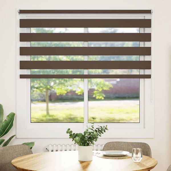 vidaXL Zebra Blind 120 x 175 cm Coffee