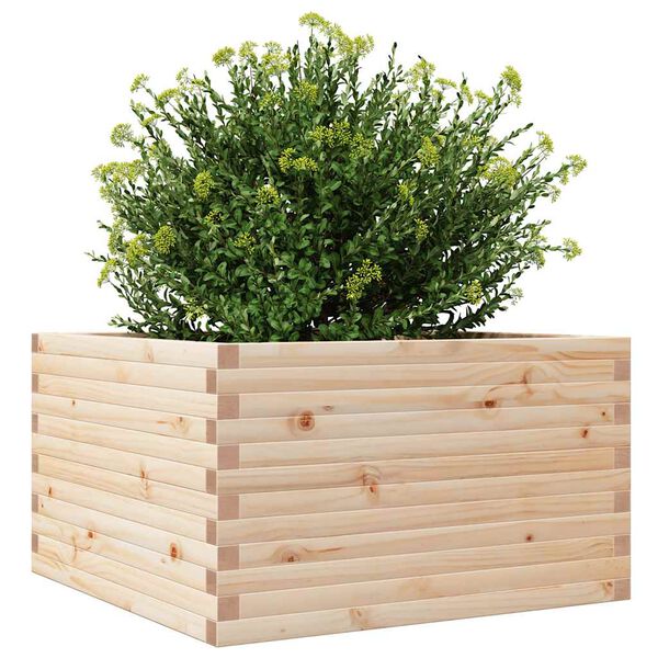 vidaXL Garden Planter 80x80x46 cm Solid Wood Pine
