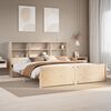 vidaXL Bookcase Bed without Mattress 180x200 cm Super King Solid Wood Pine