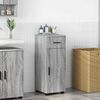 vidaXL Bathroom Cabinet with Drawer Grey Sonoma 30 x 35 x 80 cm