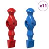 vidaXL Football Table Players 22 pcs Blue and Red 2.4 x 2.1 x 9.7 cm