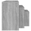 vidaXL Nesting Coffee Tables 3 pcs Grey Sonoma Engineered Wood