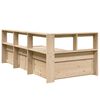 vidaXL Bookcase Bed without Mattress 75x190cm Solid Wood Pine