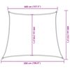 vidaXL Sunshade Sail 160 g/m&sup2; Trapezium Yellow 4/5x4 m HDPE