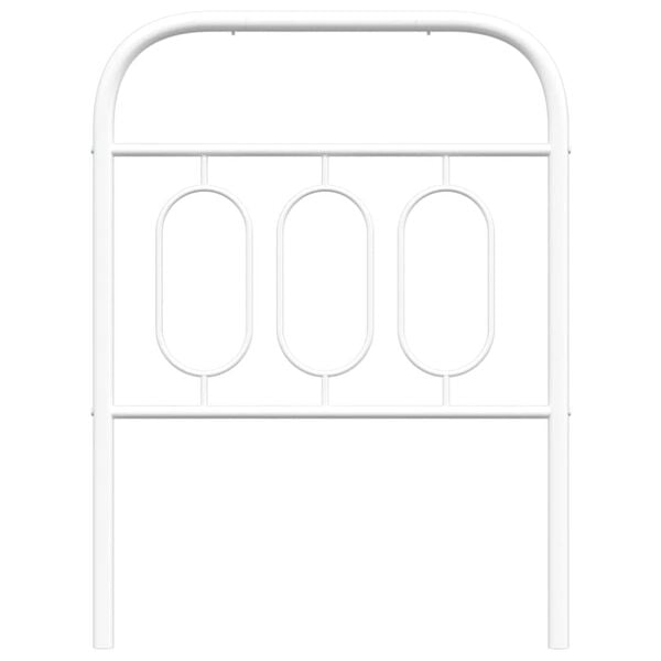 vidaXL Metal Replace Headboard White 75 cm