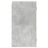 vidaXL Wall Cabinet with Glass Doors Concrete Grey 35x37x68.5 cm