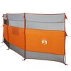 vidaXL Camping Windbreak Grey and Orange 510x153 cm Waterproof