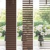 vidaXL Venetian Blind Manual Dark Brown with Pattern 213 x 120 cm PVC