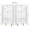 vidaXL Sideboard White 34.5x34x90 cm Engineered Wood
