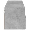 vidaXL TV Wall Cabinet Concrete Grey 100x30x30 cm Engineered Wood