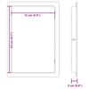 vidaXL Access Panels 2 pcs White 15 x 23 cm ABS Plastic