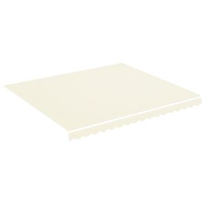 vidaXL Replacement Fabric for Awning Cream 4x3.5 m