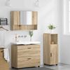 vidaXL Bathroom Furniture Set with Drawer with Shelf 3 pcs Sonoma Oak